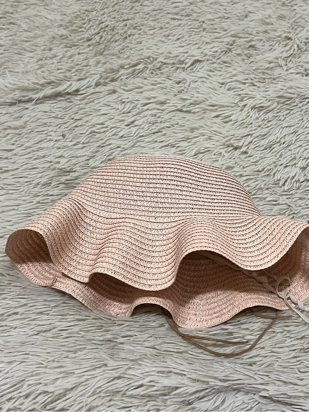 Straw Sun Hat with Cute Star Charms - Pink